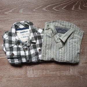 2 long sleeved button up shirts